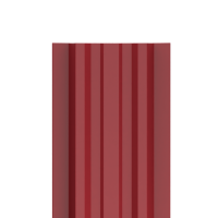 Штакетник односторонний прямой Lane-T 99 мм 1,5 м RAL 3011 красно-коричневый