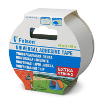 Лента универсальная тканевая влагоустойчивая Folsen белая 48 мм х 10 м от интернет-магазина Венас