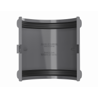 Соединитель желоба ПВХ d125 мм серый от интернет-магазина Венас