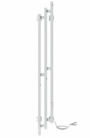 Полотенцесушитель электрический Indigo Sky Pro 1500х170 мм таймер, белый матовый