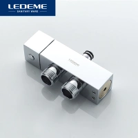 Штанга душевая LEDEME L2416 /1руч/лейка/шланг/верхний душ/