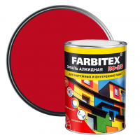 Эмаль алкидная ПФ-115 Farbitex красная 0,8 кг от интернет-магазина Венас