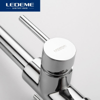 Смеситель д/м LEDEME L4255-3 с подкл к фильтру/1руч/г/подв/высокий излив/хром/