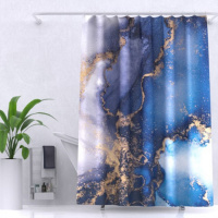 Штора д/ванной ZALEL Marble /150 /180х200/полиэстер/