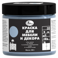 Краска для мебели и декора Новбытхим небесная 0,5 кг