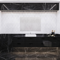 Плитка настенная Global Tile Aurora черная 25х60 от интернет-магазина Венас