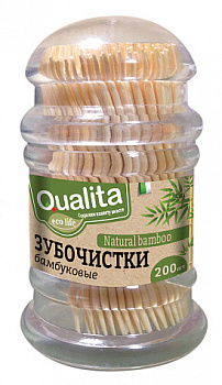 Зубочистки бамбуковые Qualita 200 шт