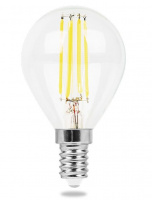 Лампа светодиодная Feron 5 Вт Е14 шар G45 4000К прозрачная