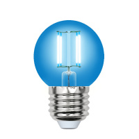 Лампа светодиодная Uniel Air Color 5 Вт Е27 шар G45 синяя
