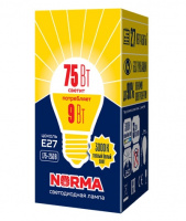 Лампа светодиодная Volpe Norma 9 Вт Е27 шар G45 3000К матовая
