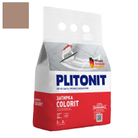Затирка цементная Plitonit Colorit коричневая 2 кг от интернет-магазина Венас
