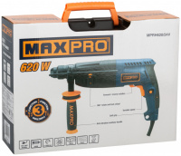 Перфоратор MAX-PRO MPRH620/24V/SDS+/620Вт/3 реж/0-1000 об/мин/2,5Дж/кейс/