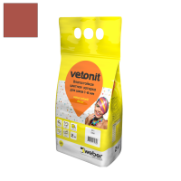 Затирка цементная Vetonit кармин R409 2 кг от интернет-магазина Венас