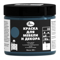 Краска для мебели и декора Новбытхим сапфировая 0,5 кг