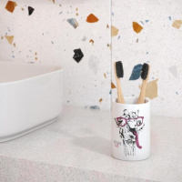 Стакан д/ванной комнаты /керамика/Happy giraffe/BCE0083AA-TB/