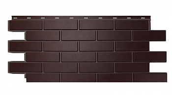 Панель фасадная ПВХ Гладкий Кирпич Темно-коричневый /17х463х1117мм/ Nordside от интернет-магазина Венас