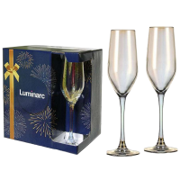 Набор фужеров для шампанского 2 шт Luminarc Celeste Золотистый Хамелеон, 160 мл