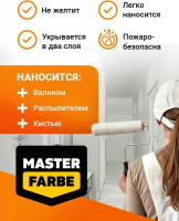 Краска интерьерная Masterfarbe белая 14 кг от интернет-магазина Венас