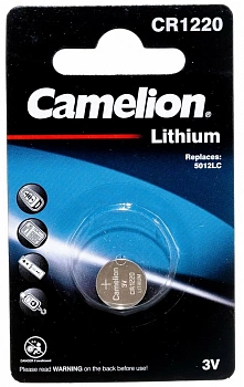 Camelion CR1220 /3V/литиев/ эл питания
