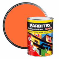 Эмаль алкидная ПФ-115 Farbitex оранжевая 0,8 кг от интернет-магазина Венас