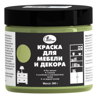 Краска для мебели и декора Новбытхим фисташковая 0,5 кг