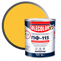 Эмаль алкидная ПФ-115 Olecolor желтая 0,8 кг от интернет-магазина Венас