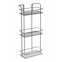 Полка д/ванной 3-ярусная /280х200х105мм/PO803533b/черная/ ZOLLEN Polyether-3