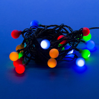 Гирлянда Uneil Разноцветные шарики 2,8 м разноцветный 20 LED 8 режимов работы IP20