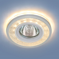 Светильник встраиваемый MR16/G5.3 7020 WH/SL /белый/серебро/25х92мм/ Elektrostandard