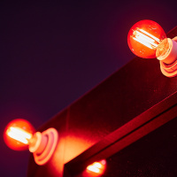 Лампа светодиодная Uniel Air Color 5 Вт Е14 шар G45 красная