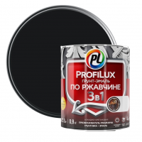 Грунт-эмаль по ржавчине Profilux черная 0,9 кг от интернет-магазина Венас