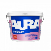 Краска для ванной и кухни особопрочная Aura Golfstrom база A 2,7 л