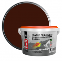 Краска резиновая для кровли, цоколя, фасада Dali красно-коричневая 3 кг от интернет-магазина Венас