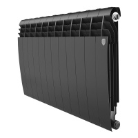Радиатор биметаллический ROYAL TERMO Biliner 500 / 12 секц/ черный