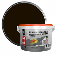 Краска резиновая для кровли, цоколя, фасада Dali коричневая 3 кг от интернет-магазина Венас
