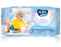 Салфетки влажные детские Aura Ultra Comfort 60 шт