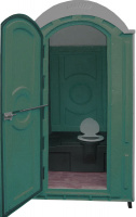 Туалетная кабина СТАНДАРТ/зеленая/стульчак/бак/1150х1150х2250мм/