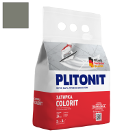 Затирка цементная Plitonit Colorit серая темная 2 кг от интернет-магазина Венас